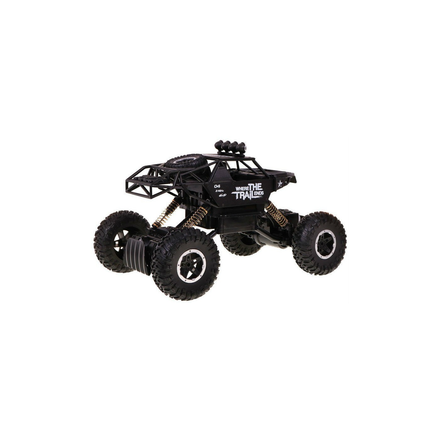 Auto 1 14 Kovový pásový 4x4 Lazik R C 2 4G Černý