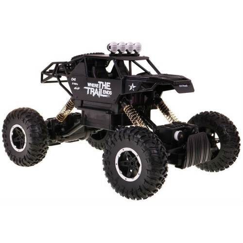 Auto 1 14 Kovový pásový 4x4 Lazik R C 2 4G Černý