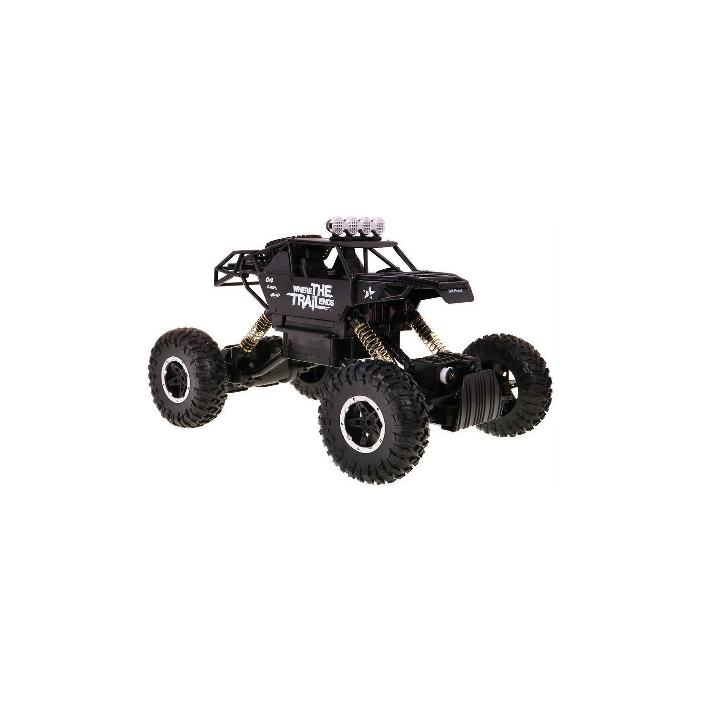 Auto 1 14 Kovový pásový 4x4 Lazik R C 2 4G Černý