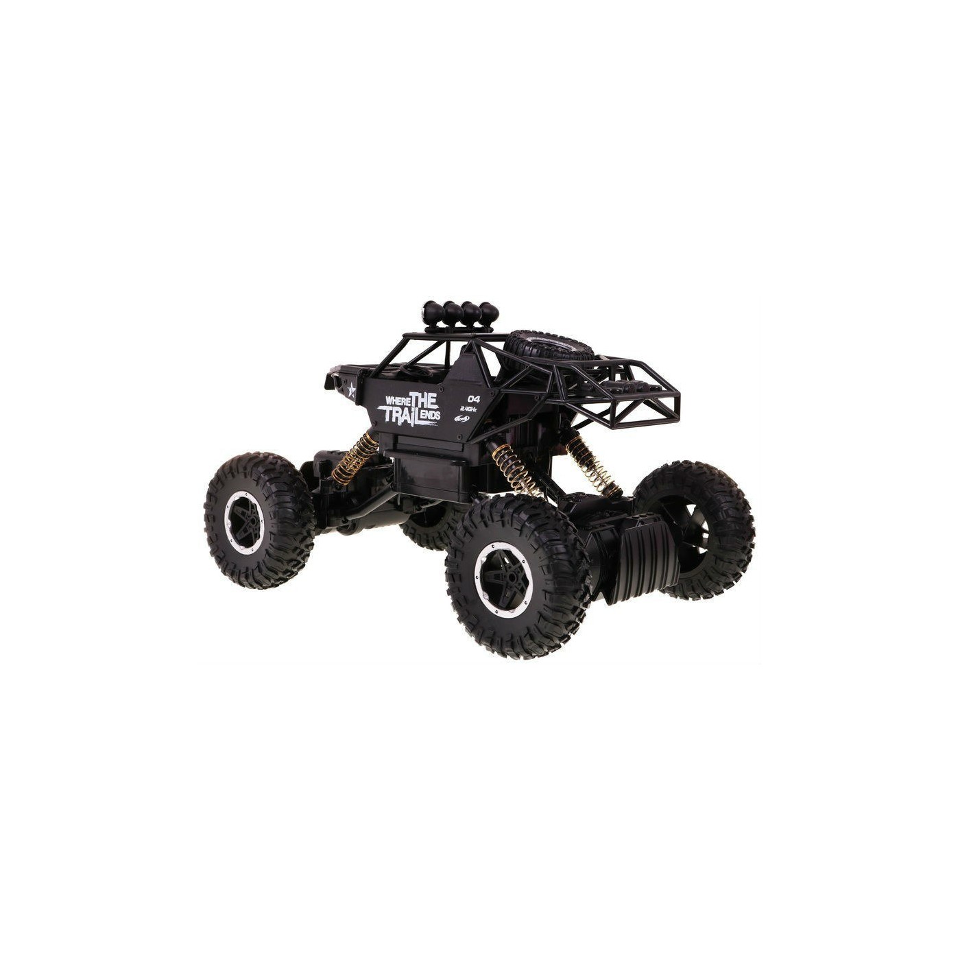 Auto 1 14 Kovový pásový 4x4 Lazik R C 2 4G Černý