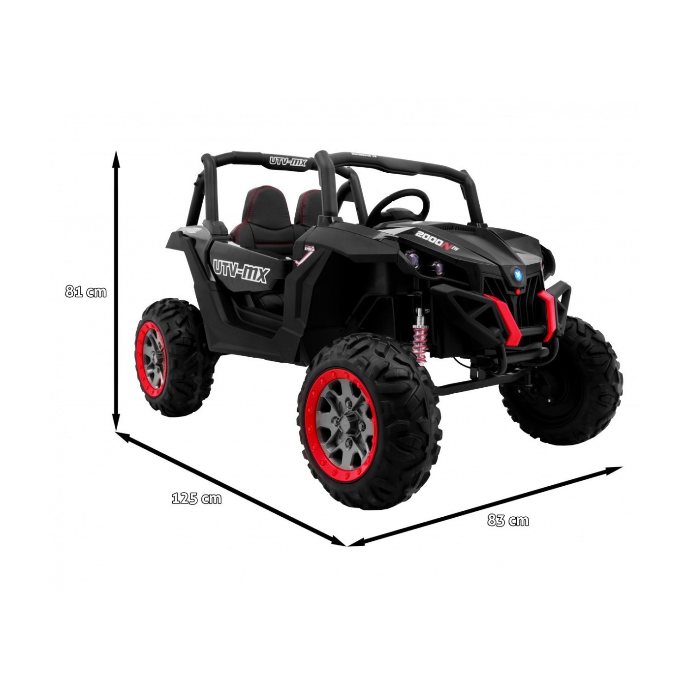 Buggy SuperStar 4x4 vozidlo černé