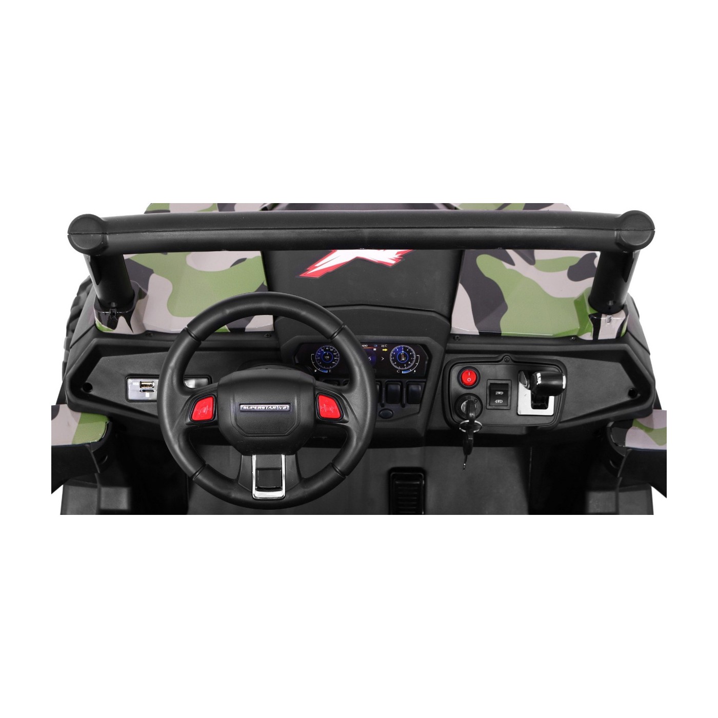 Buggy SuperStar Kids Moro Naped 4x4 dálkový kufr MP3 LED zámek na dveře