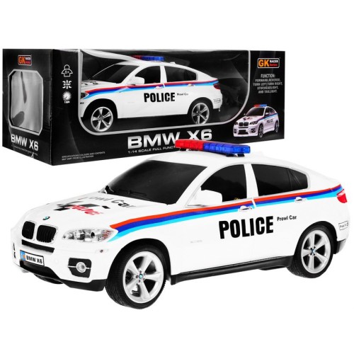 Auto 1 14 R C Licencované rádio auto BMW X6 Policie