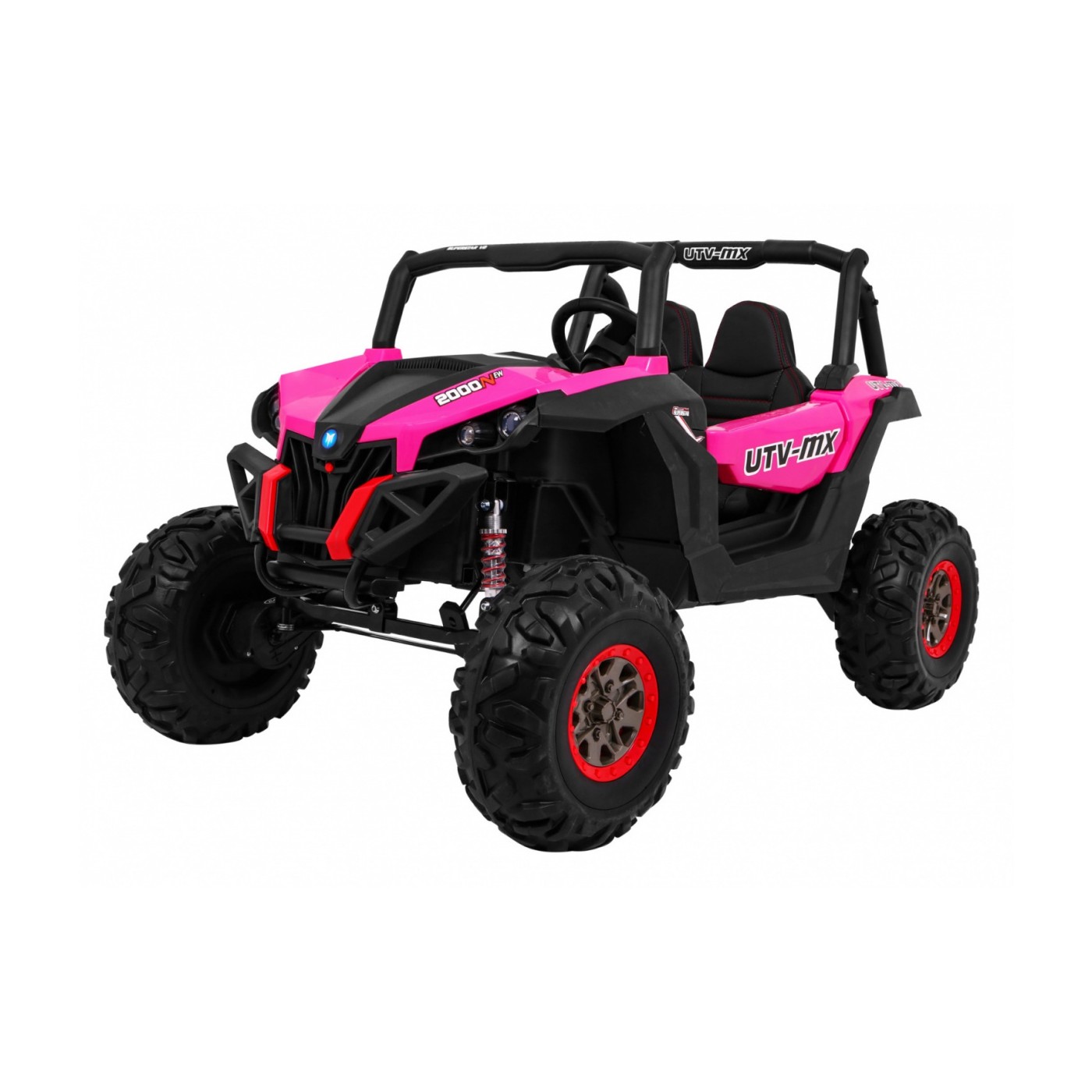 Buggy SuperStar Děti Růžová 4x4 Pohon Dálkový Kufr MP3 LED Zámek Dveří