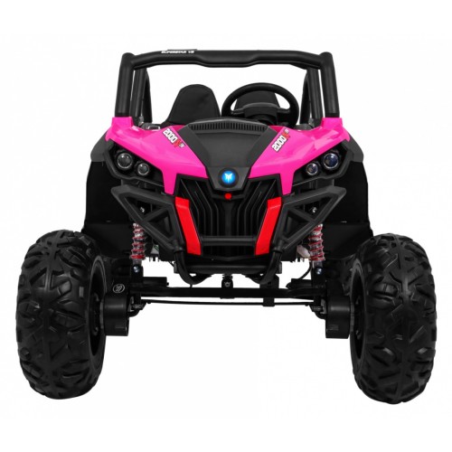 Buggy SuperStar Děti Růžová 4x4 Pohon Dálkový Kufr MP3 LED Zámek Dveří