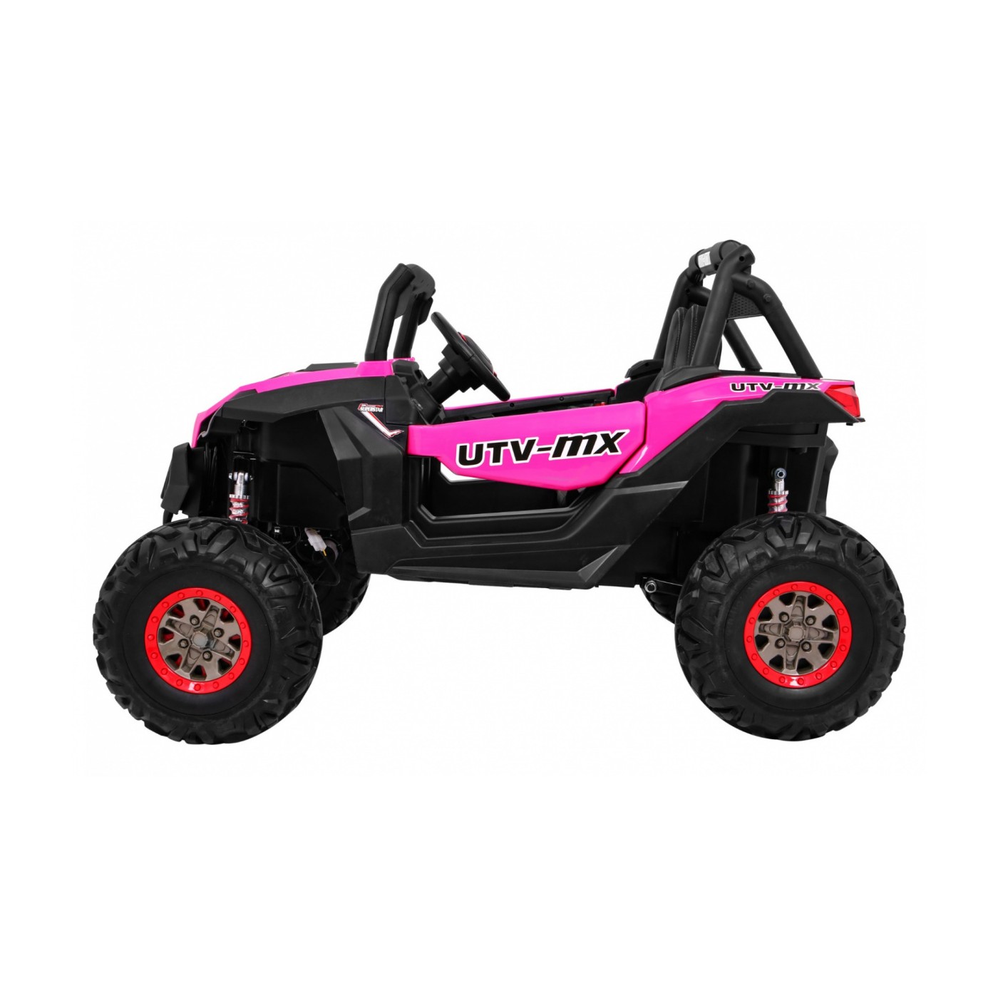 Buggy SuperStar Děti Růžová 4x4 Pohon Dálkový Kufr MP3 LED Zámek Dveří