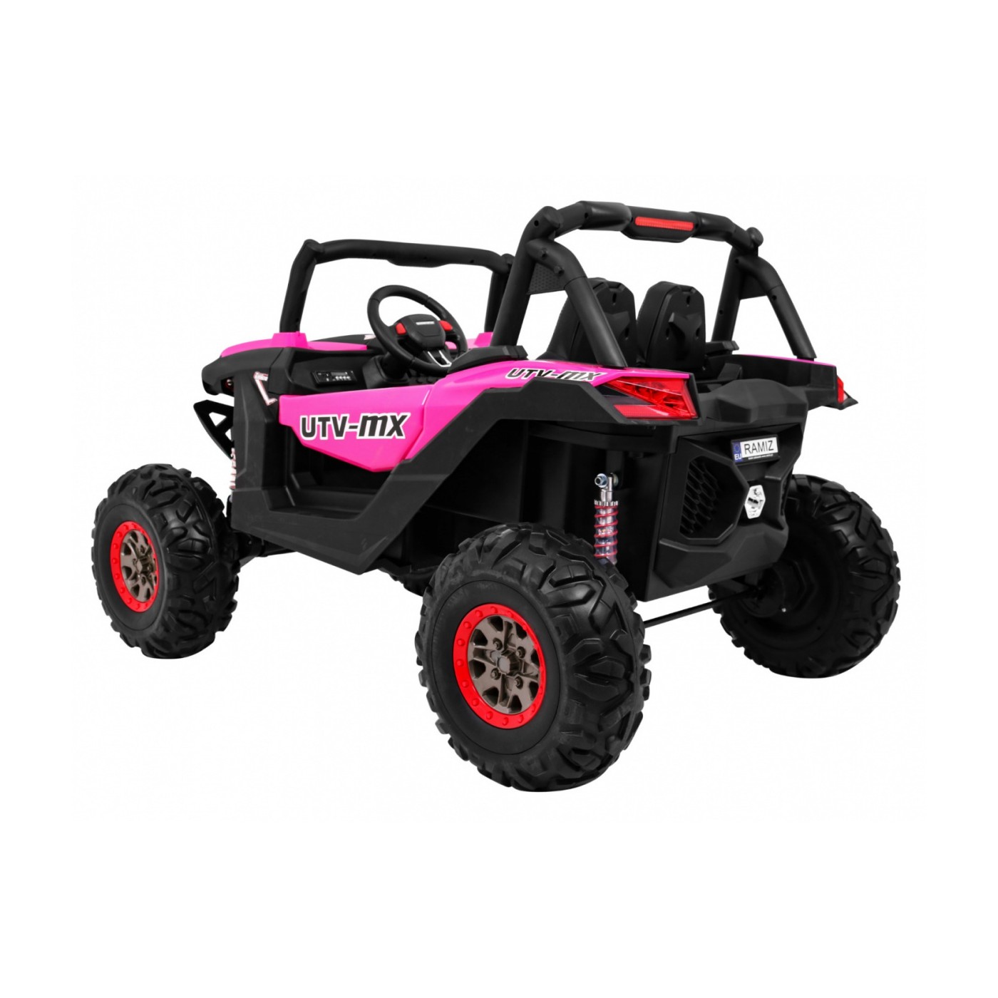 Buggy SuperStar Děti Růžová 4x4 Pohon Dálkový Kufr MP3 LED Zámek Dveří