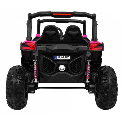 Buggy SuperStar Děti Růžová 4x4 Pohon Dálkový Kufr MP3 LED Zámek Dveří