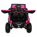 Buggy SuperStar Děti Růžová 4x4 Pohon Dálkový Kufr MP3 LED Zámek Dveří