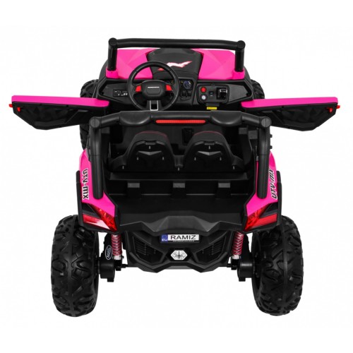 Buggy SuperStar Děti Růžová 4x4 Pohon Dálkový Kufr MP3 LED Zámek Dveří