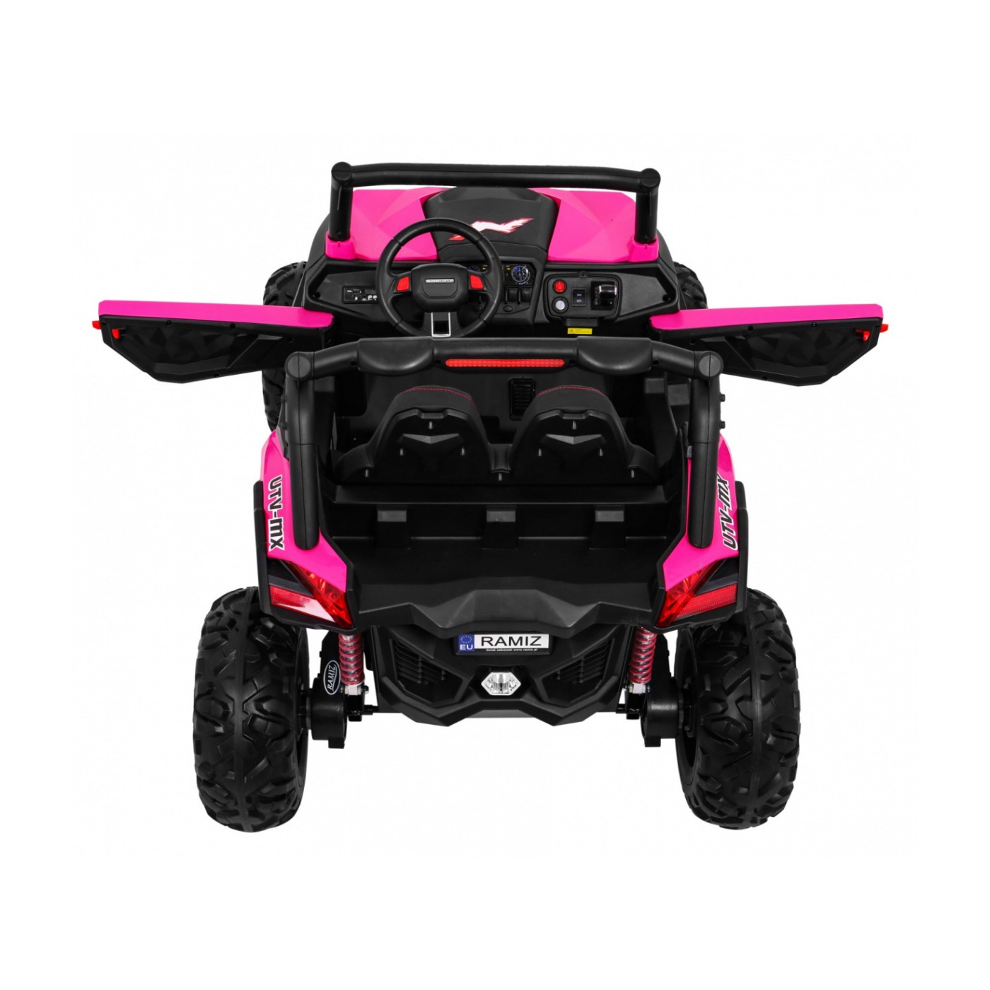 Buggy SuperStar Děti Růžová 4x4 Pohon Dálkový Kufr MP3 LED Zámek Dveří