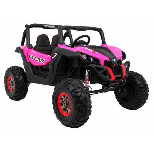 Buggy SuperStar Děti Růžová 4x4 Pohon Dálkový Kufr MP3 LED Zámek Dveří