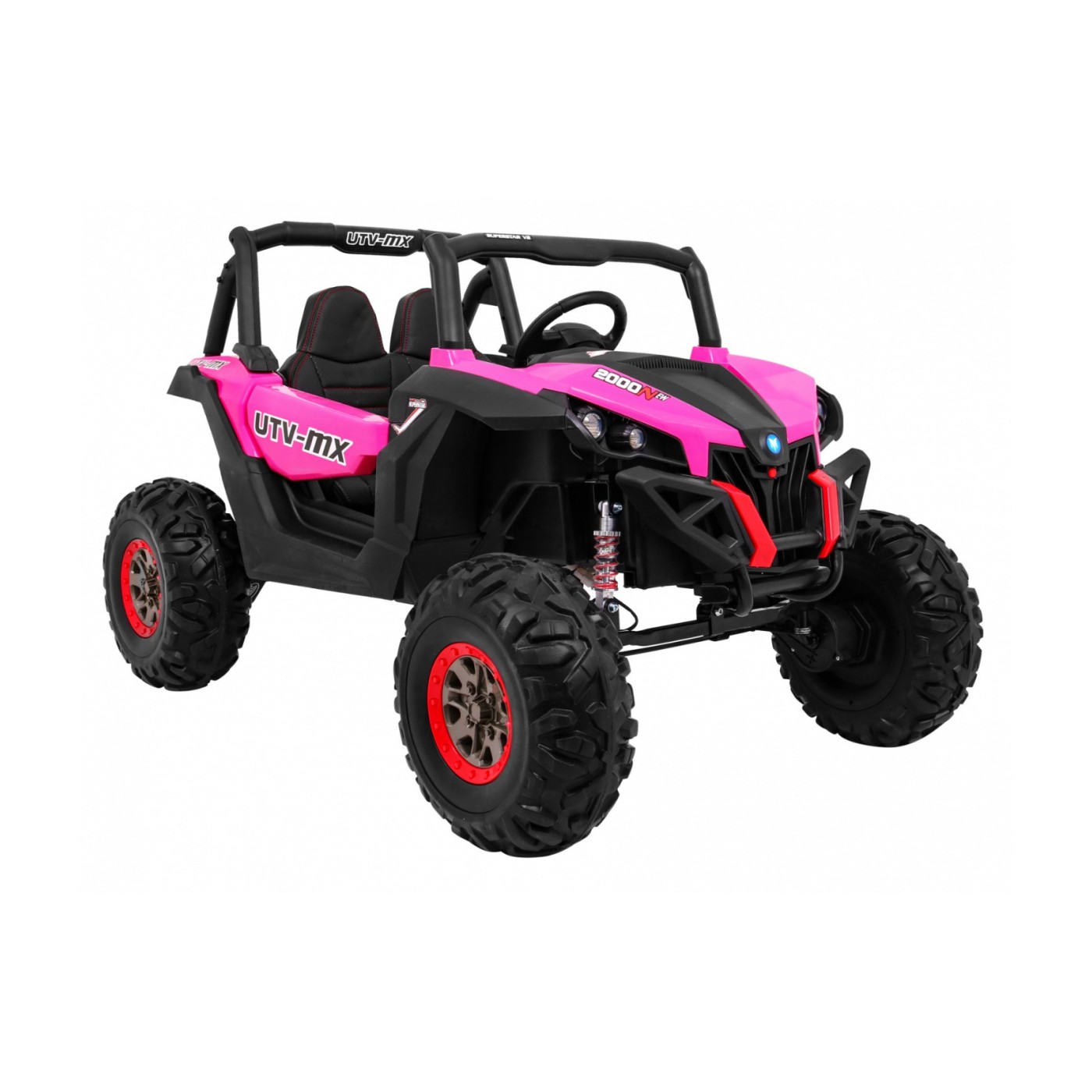 Buggy SuperStar Děti Růžová 4x4 Pohon Dálkový Kufr MP3 LED Zámek Dveří