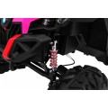 Buggy SuperStar Děti Růžová 4x4 Pohon Dálkový Kufr MP3 LED Zámek Dveří