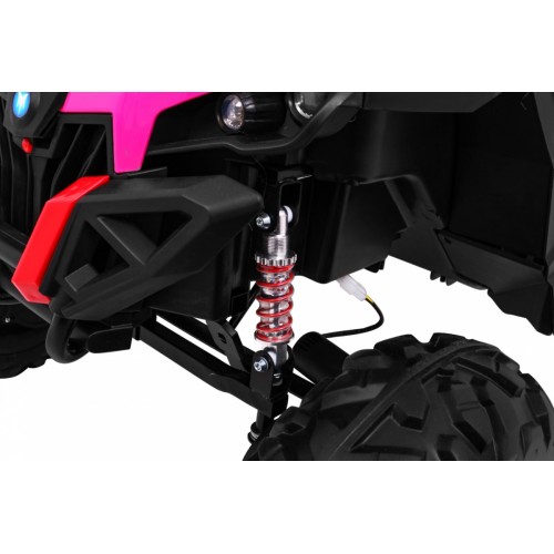 Buggy SuperStar Děti Růžová 4x4 Pohon Dálkový Kufr MP3 LED Zámek Dveří