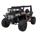 Buggy UTV dětský stan černý dálkový kufr pomalý start EVA MP3 LED