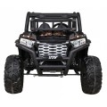 Buggy UTV dětský stan černý dálkový kufr pomalý start EVA MP3 LED