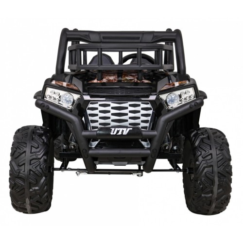 Buggy UTV dětský stan černý dálkový kufr pomalý start EVA MP3 LED