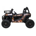 Buggy UTV dětský stan černý dálkový kufr pomalý start EVA MP3 LED
