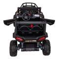 Buggy UTV dětský stan černý dálkový kufr pomalý start EVA MP3 LED