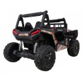 Buggy UTV dětský stan černý dálkový kufr pomalý start EVA MP3 LED