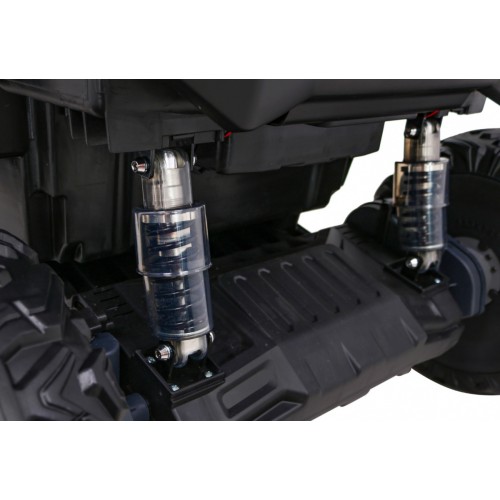 Buggy UTV dětský stan černý dálkový kufr pomalý start EVA MP3 LED