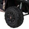 Buggy UTV dětský stan černý dálkový kufr pomalý start EVA MP3 LED