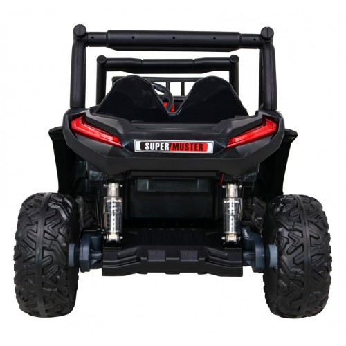 Buggy UTV Dětský stan Červený Dálkový Kufr Pomalý Start EVA MP3 LED