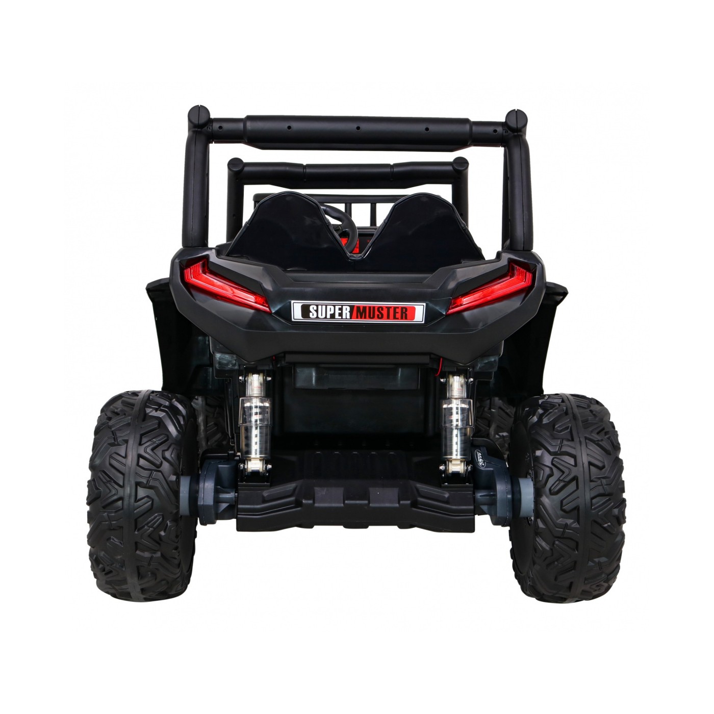 Buggy UTV Dětský stan Červený Dálkový Kufr Pomalý Start EVA MP3 LED