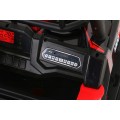 Buggy UTV Dětský stan Červený Dálkový Kufr Pomalý Start EVA MP3 LED