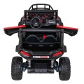 Buggy UTV Dětský stan Červený Dálkový Kufr Pomalý Start EVA MP3 LED
