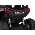 Buggy UTV Dětský stan Červený Dálkový Kufr Pomalý Start EVA MP3 LED
