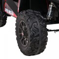 Buggy UTV Dětský stan Červený Dálkový Kufr Pomalý Start EVA MP3 LED