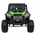 Buggy UTV Dětský stan Zelený Dálkový Kufr Pomalý Start EVA MP3 LED