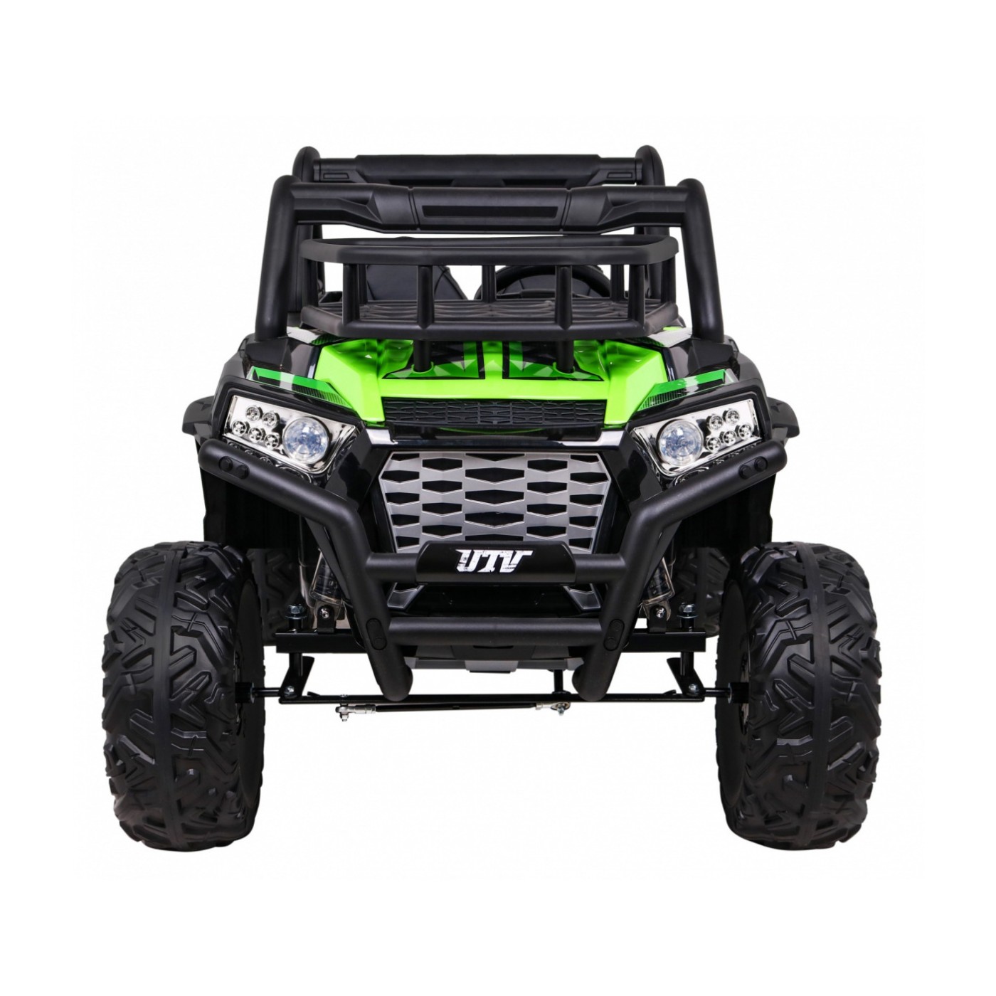 Buggy UTV Dětský stan Zelený Dálkový Kufr Pomalý Start EVA MP3 LED