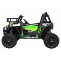 Buggy UTV Dětský stan Zelený Dálkový Kufr Pomalý Start EVA MP3 LED
