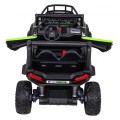 Buggy UTV Dětský stan Zelený Dálkový Kufr Pomalý Start EVA MP3 LED