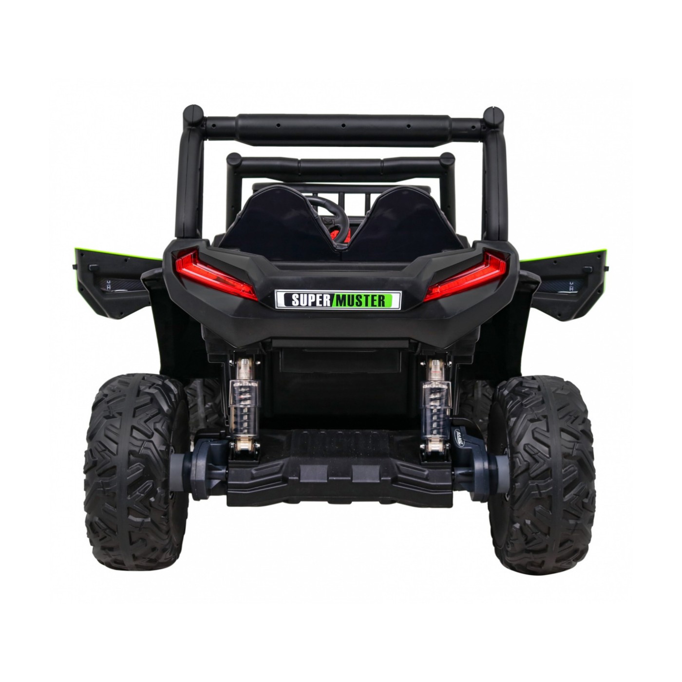 Buggy UTV Dětský stan Zelený Dálkový Kufr Pomalý Start EVA MP3 LED