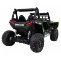 Buggy UTV Dětský stan Zelený Dálkový Kufr Pomalý Start EVA MP3 LED