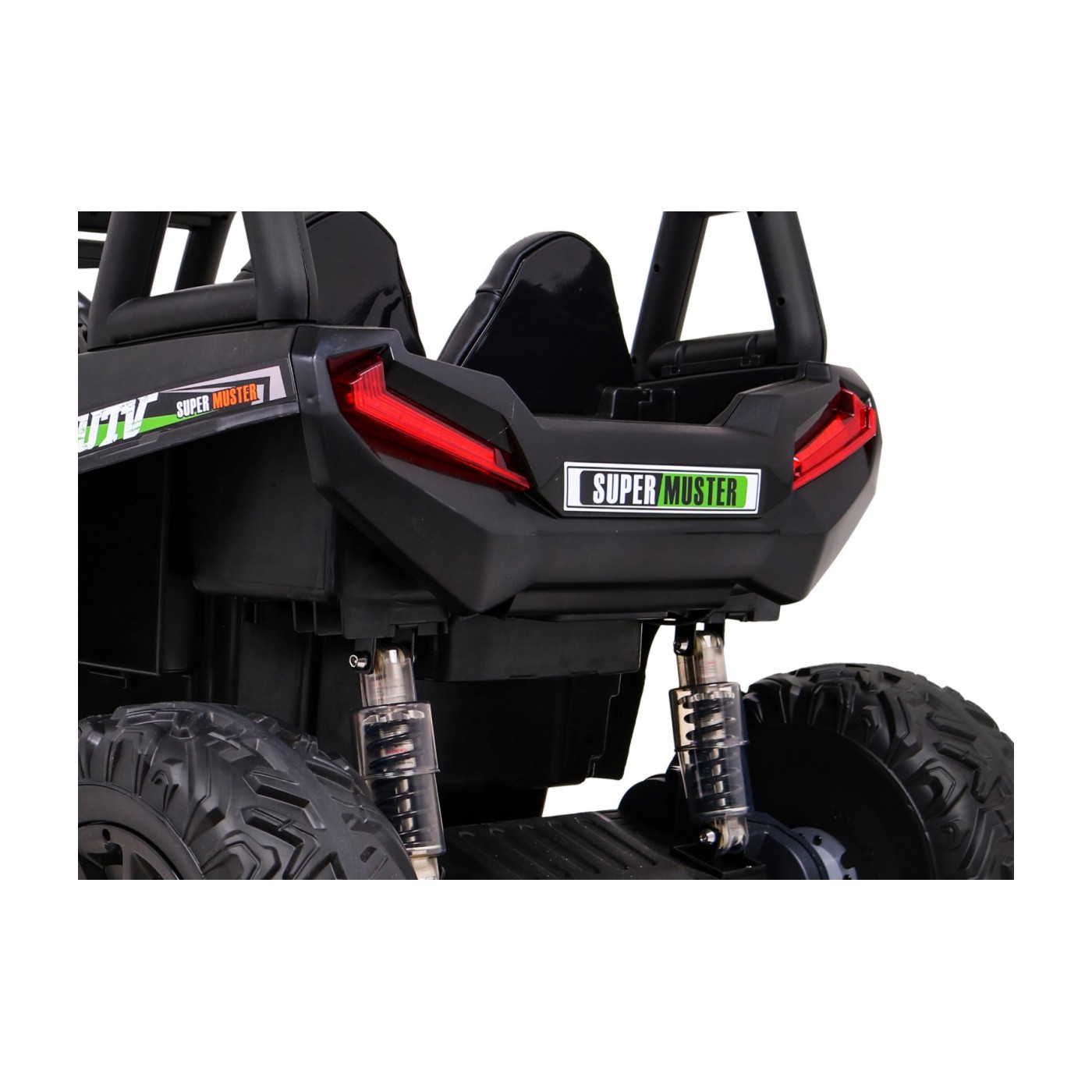 Buggy UTV Dětský stan Zelený Dálkový Kufr Pomalý Start EVA MP3 LED