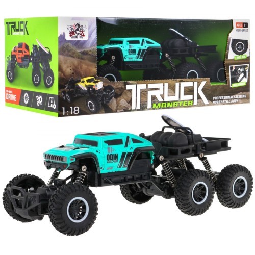 Pásový nákladní vůz Monster Kids 8+ Dálkové ovládání Model 1:18 Terénní vozidlo