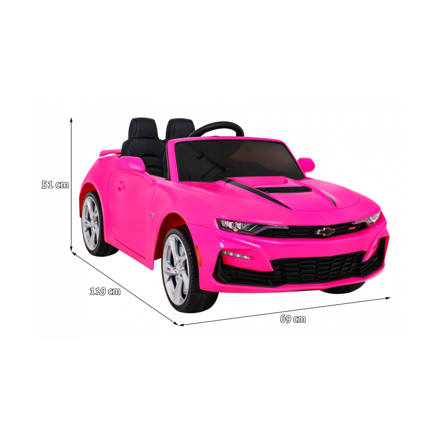 Růžové dálkové ovládání baterie Chevrolet Camaro 2SS EVA kola pomalý start ozvěny světla
