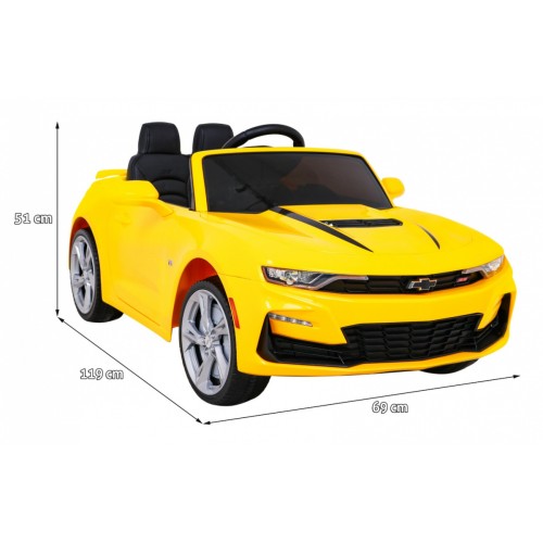 Žluté dálkové ovládání baterie Chevrolet Camaro 2SS EVA Wheels Slow Start Light Sounds