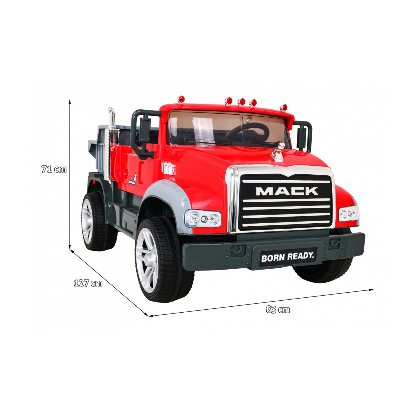 Vozidlo Truck MACK červené