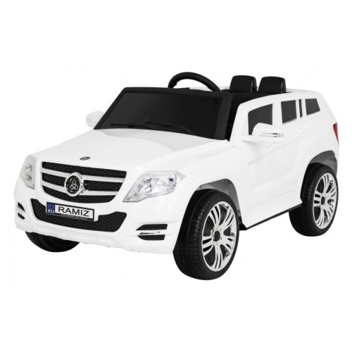 Autko City Rider Kids bílé dálkové nastavení volantu pomalý start MP3 USB LED