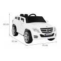 Autko City Rider Kids bílé dálkové nastavení volantu pomalý start MP3 USB LED