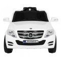 Autko City Rider Kids bílé dálkové nastavení volantu pomalý start MP3 USB LED