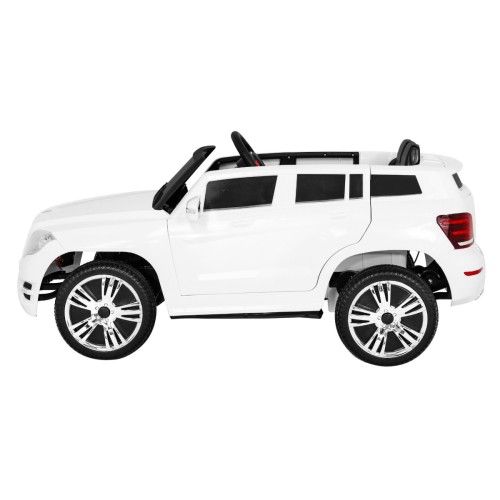 Autko City Rider Kids bílé dálkové nastavení volantu pomalý start MP3 USB LED