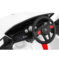 Autko City Rider Kids bílé dálkové nastavení volantu pomalý start MP3 USB LED
