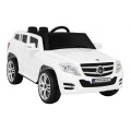 Autko City Rider Kids bílé dálkové nastavení volantu pomalý start MP3 USB LED